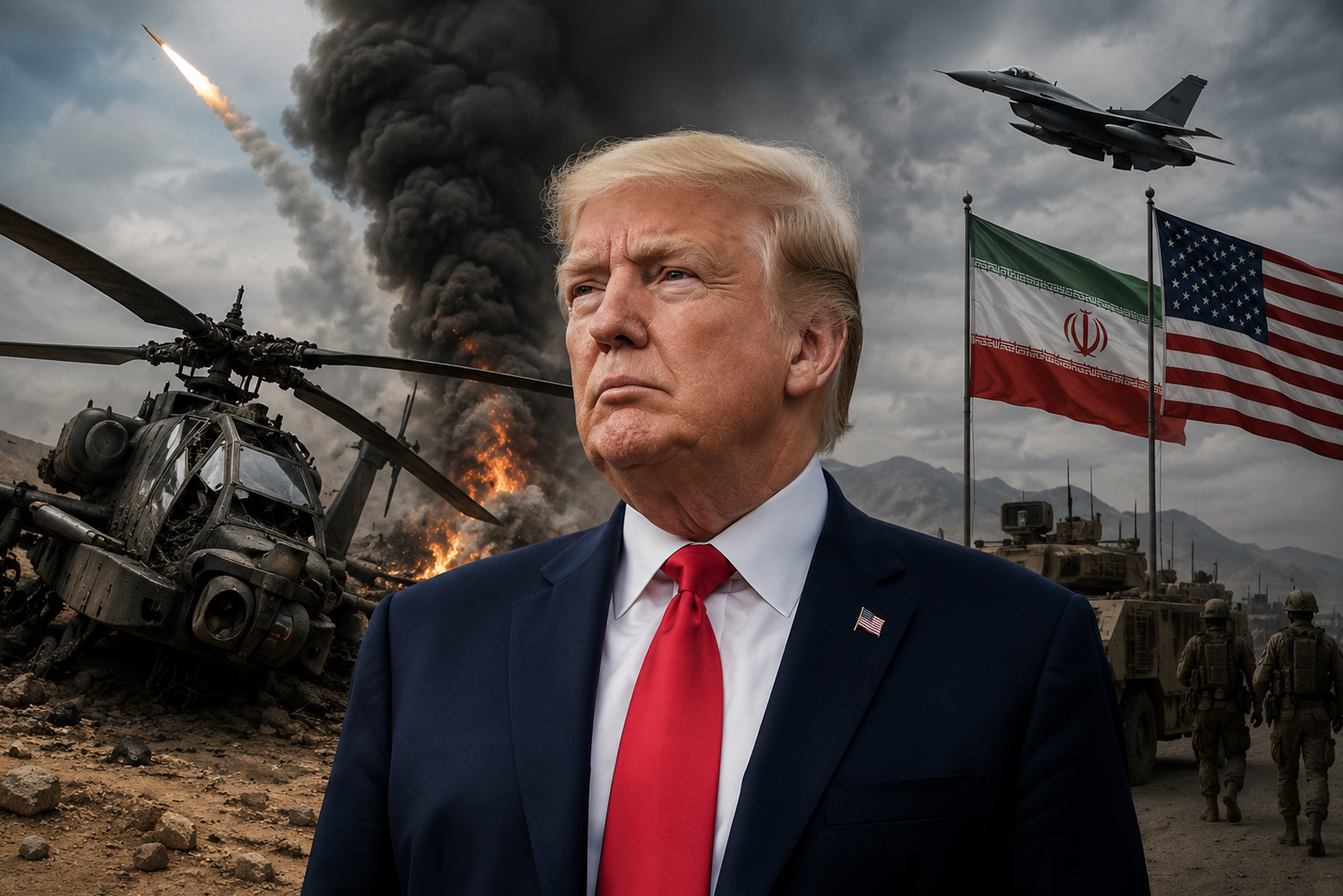 Trump Vows U.S. Response After Iran Downs Apache Helicopter Amid Escalating West Asia Crisis